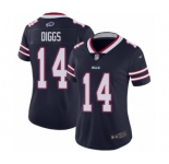 Women's Buffalo Bills #14 Stefon Diggs Navy Blue Inverted Legend Stitched NFL Nike Limited Jersey