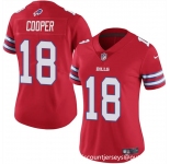 Women's Buffalo Bills #18 Amari Cooper Red Vapor Stitched Football Jersey