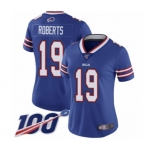 Women's Buffalo Bills #19 Andre Roberts Royal Blue Team Color Vapor Untouchable Limited Player 100th Season Football Jersey