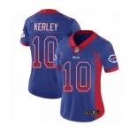 Women's Nike Buffalo Bills #10 Jeremy Kerley Limited Royal Blue Rush Drift Fashion NFL Jersey