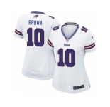 Women's Nike Buffalo Bills #10 Philly Brown Limited White NFL Jersey
