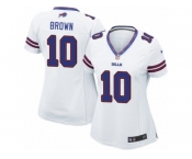 Women's Nike Buffalo Bills #10 Philly Brown Limited White NFL Jersey