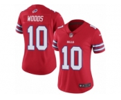 Women's Nike Buffalo Bills #10 Robert Woods Limited Red Rush NFL Jersey