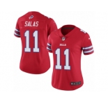 Women's Nike Buffalo Bills #11 Greg Salas Limited Red Rush NFL Jersey