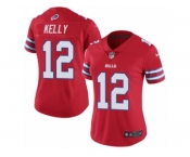 Women's Nike Buffalo Bills #12 Jim Kelly Limited Red Rush NFL Jersey