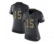 Women's Nike Buffalo Bills #15 Brandon Tate Limited Black 2016 Salute to Service NFL Jersey