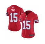 Women's Nike Buffalo Bills #15 Brandon Tate Limited Red Rush NFL Jersey