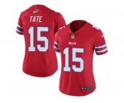 Women's Nike Buffalo Bills #15 Brandon Tate Limited Red Rush NFL Jersey