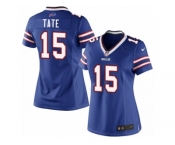 Women's Nike Buffalo Bills #15 Brandon Tate Limited Royal Blue Team Color NFL Jersey