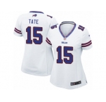 Women's Nike Buffalo Bills #15 Brandon Tate Limited White NFL Jersey