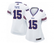 Women's Nike Buffalo Bills #15 Brandon Tate Limited White NFL Jersey
