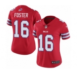 Women's Nike Buffalo Bills #16 Robert Foster Limited Red Rush Vapor Untouchable NFL Jersey