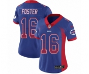 Women's Nike Buffalo Bills #16 Robert Foster Limited Royal Blue Rush Drift Fashion NFL Jersey