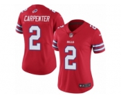 Women's Nike Buffalo Bills #2 Dan Carpenter Limited Red Rush NFL Jersey