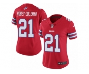 Women's Nike Buffalo Bills #21 Nickell Robey-Coleman Limited Red Rush NFL Jersey