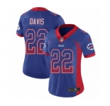 Women's Nike Buffalo Bills #22 Vontae Davis Limited Royal Blue Rush Drift Fashion NFL Jersey