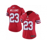 Women's Nike Buffalo Bills #23 Aaron Williams Limited Red Rush NFL Jersey