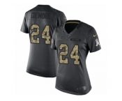 Women's Nike Buffalo Bills #24 Stephon Gilmore Limited Black 2016 Salute to Service NFL Jersey