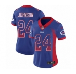 Women's Nike Buffalo Bills #24 Taron Johnson Limited Royal Blue Rush Drift Fashion NFL Jersey