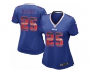 Women's Nike Buffalo Bills #25 LeSean McCoy Limited Royal Blue Strobe NFL Jersey