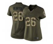 Women's Nike Buffalo Bills #26 Robert Blanton Limited Green Salute to Service NFL Jersey