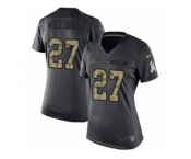 Women's Nike Buffalo Bills #27 Duke Williams Limited Black 2016 Salute to Service NFL Jersey