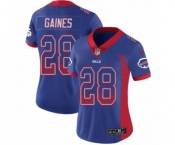 Women's Nike Buffalo Bills #28 Phillip Gaines Limited Royal Blue Rush Drift Fashion NFL Jersey