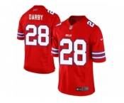 Women's Nike Buffalo Bills #28 Ronald Darby Limited Red Rush NFL Jersey