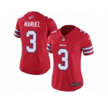 Women's Nike Buffalo Bills #3 E. J. Manuel Limited Red Rush NFL Jersey