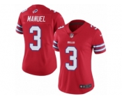 Women's Nike Buffalo Bills #3 E. J. Manuel Limited Red Rush NFL Jersey