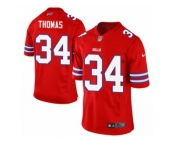 Women's Nike Buffalo Bills #34 Thurman Thomas Limited Red Rush NFL Jersey