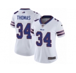 Women's Nike Buffalo Bills #34 Thurman Thomas Vapor Untouchable Limited White NFL Jersey