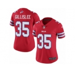 Women's Nike Buffalo Bills #35 Mike Gillislee Limited Red Rush NFL Jersey