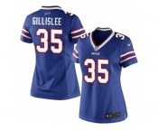 Women's Nike Buffalo Bills #35 Mike Gillislee Limited Royal Blue Team Color NFL Jersey