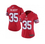 Women's Nike Buffalo Bills #35 Mike Tolbert Limited Red Rush NFL Jersey