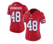 Women's Nike Buffalo Bills #48 Glenn Gronkowski Limited Red Rush NFL Jersey