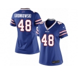 Women's Nike Buffalo Bills #48 Glenn Gronkowski Limited Royal Blue Team Color NFL Jersey