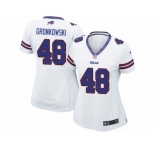 Women's Nike Buffalo Bills #48 Glenn Gronkowski Limited White NFL Jersey