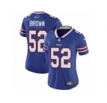 Women's Nike Buffalo Bills #52 Preston Brown Vapor Untouchable Limited Royal Blue Team Color NFL Jersey