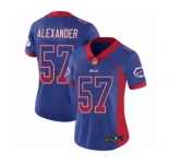 Women's Nike Buffalo Bills #57 Lorenzo Alexander Limited Royal Blue Rush Drift Fashion NFL Jersey