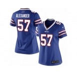 Women's Nike Buffalo Bills #57 Lorenzo Alexander Limited Royal Blue Team Color NFL Jersey