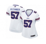 Women's Nike Buffalo Bills #57 Lorenzo Alexander Limited White NFL Jersey