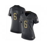 Women's Nike Buffalo Bills #6 Colton Schmidt Limited Black 2016 Salute to Service NFL Jersey