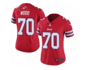 Women's Nike Buffalo Bills #70 Eric Wood Limited Red Rush NFL Jersey