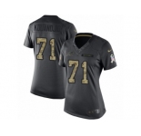 Women's Nike Buffalo Bills #71 Cyrus Kouandjio Limited Black 2016 Salute to Service NFL Jersey
