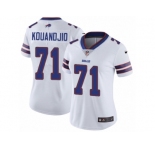 Women's Nike Buffalo Bills #71 Cyrus Kouandjio Vapor Untouchable Limited White NFL Jersey