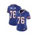 Women's Nike Buffalo Bills #76 John Miller Vapor Untouchable Limited Royal Blue Team Color NFL Jersey