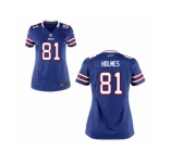 Women's Nike Buffalo Bills #81 Andre Holmes Royal Blue Team Color NFL Jersey