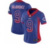 Women's Nike Buffalo Bills #9 Corey Bojorquez Limited Royal Blue Rush Drift Fashion NFL Jersey