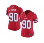 Women's Nike Buffalo Bills #90 Shaq Lawson Limited Red Rush NFL Jersey